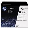 HP 55X, (CE255X-D) 2-Pack High-Yield Black Original LaserJet Toner Cartridges 1
