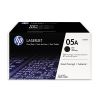 HP 05A, (CE505D) 2-Pack Black Original LaserJet Toner Cartridges 1