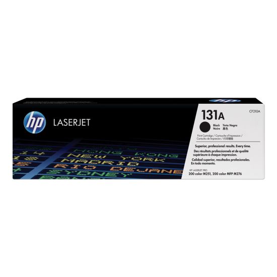 HP 131A, (CF210A-Q) 4-Pack Black/Cyan/Magenta/Yellow Original LaserJet Toner Cartridges 1
