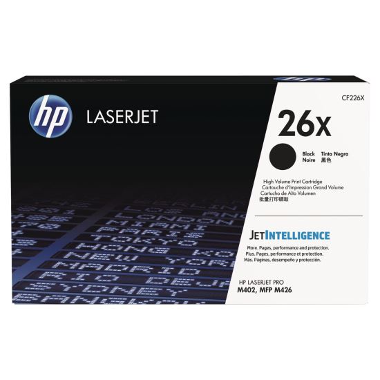 HP 26X, (CF226X) High-Yield Black Original LaserJet Toner Cartridge 1