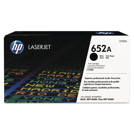 HP 652A, (CF320A) Black Original LaserJet Toner Cartridge 1