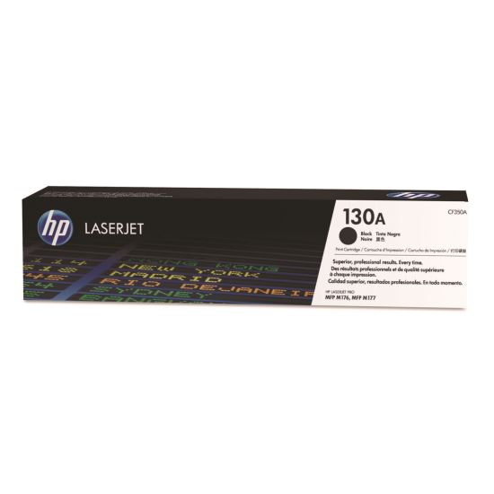 HP 130A, (CF350A) Black Original LaserJet Toner Cartridge 1