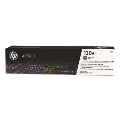 HP 130A, (CF351A) Cyan Original LaserJet Toner Cartridge 1