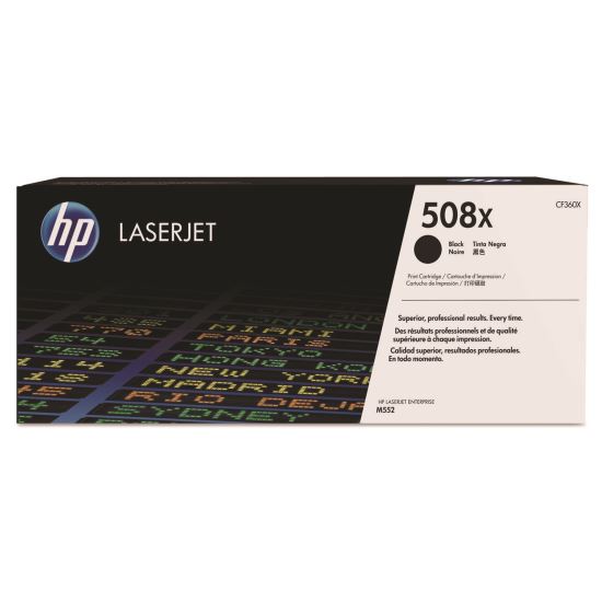 HP 508X, (CF360X) High-Yield Black Original LaserJet Toner Cartridge 1