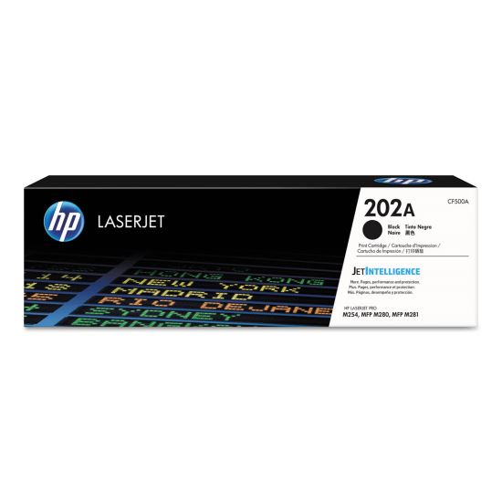 HP 202A, (CF500A) Black Original LaserJet Toner Cartridge 1