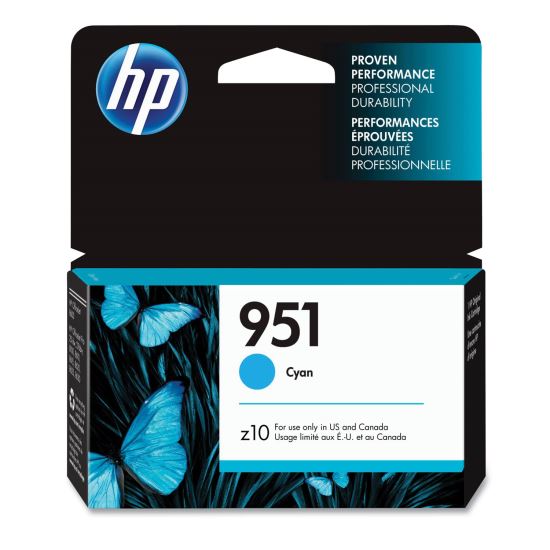 HP 951, (CN050AN) Cyan Original Ink Cartridge 1