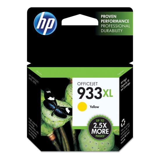 HP 933XL, (CN056AN) High-Yield Yellow Original Ink Cartridge 1