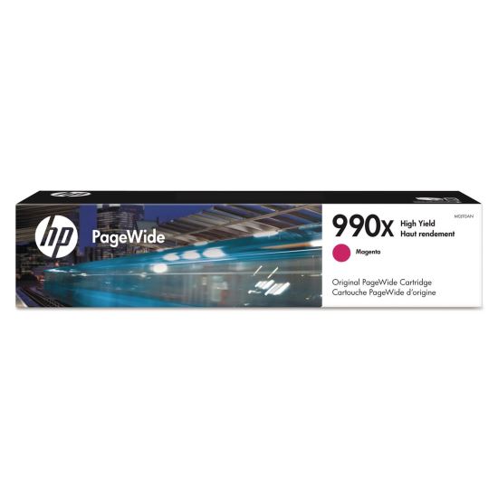 HP 990X, (M0J93AN) High-Yield Magenta Original PageWide Cartridge 1