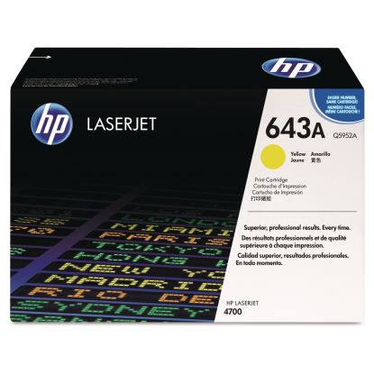 HP 643A, (Q5952A) Yellow Original LaserJet Toner Cartridge 1
