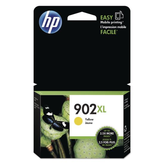 HP 902XL, (T6M10AN) High-Yield Yellow Original Ink Cartridge 1