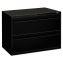Brigade 700 Series Lateral File, 2 Legal/Letter-Size File Drawers, Black, 42" x 18" x 28" 1