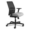 Ignition 2.0 4-Way Stretch Low-Back Mesh Task Chair, Supports 300 lb, 17" to 21" Seat Height, Frost Seat, Black Back/Base 2