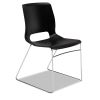 Motivate High-Density Stacking Chair, Supports Up to 300 lb, Onyx Seat, Black Back, Chrome Base, 4/Carton 1