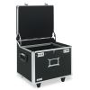Locking Mobile File Chest, Letter/Legal Files, 17.5" x 15.5" x 14.5", Black/Chrome 1