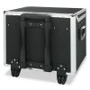 Locking Mobile File Chest, Letter/Legal Files, 17.5" x 15.5" x 14.5", Black/Chrome 2