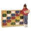 Tray Mobile Cubbie, 48w x 15d x 35.5h, Birch/Assorted 1