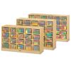 Tray Mobile Storage, 57w x 15d x 35.5h, Birch 1