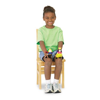 KYDZ Ladderback Chair, 14" Seat Height, Natural Maple Seat/Back, Natural Maple Base, 2/Carton 1