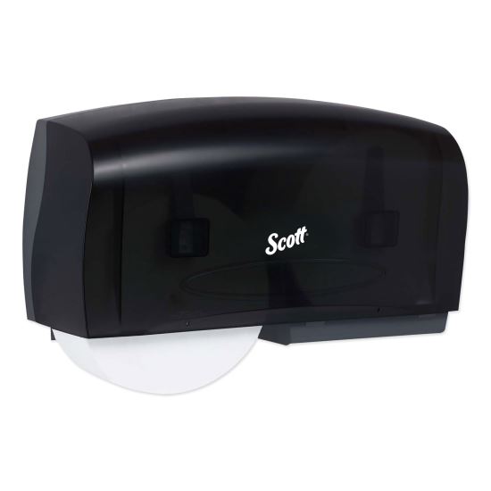Essential Coreless Twin Jumbo Roll Tissue Dispenser, 20 x 6 x 11, Black 1