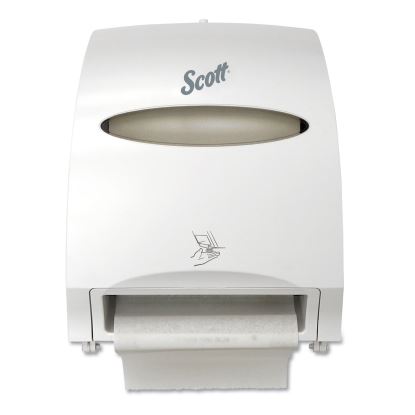 Essential Electronic Hard Roll Towel Dispenser, 12.7 x 9.57 x 15.76, White 1