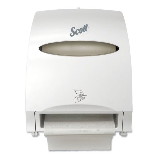 Essential Electronic Hard Roll Towel Dispenser, 12.7 x 9.57 x 15.76, White 1