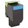 80C10C0 Return Program Toner, 1,000 Page-Yield, Cyan 1