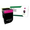 80C1HM0 Return Program High-Yield Toner, 3,000 Page-Yield, Magenta 1