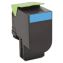 80C1XC0 Return Program Toner, 4,000 Page-Yield, Cyan 1