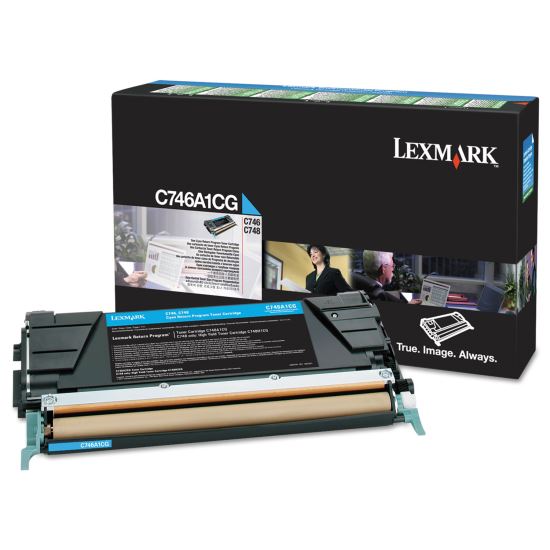 C746A1CG Return Program Toner, 7,000 Page-Yield, Cyan 1