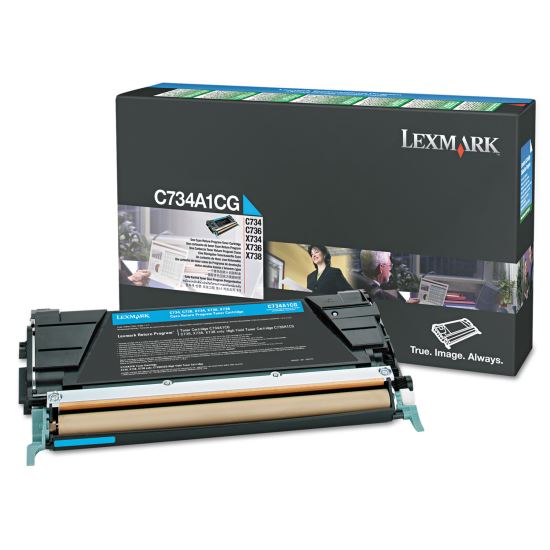 C748H1CG Return Program High-Yield Toner, 10,000 Page-Yield, Cyan 1