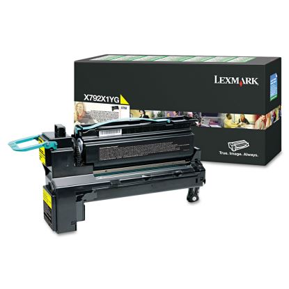 X792X1YG Return Program Extra High-Yield Toner, 20,000 Page-Yield, Yellow 1