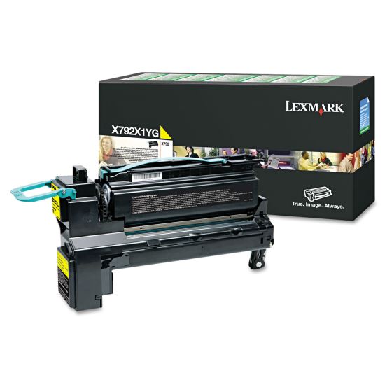 X792X1YG Return Program Extra High-Yield Toner, 20,000 Page-Yield, Yellow 1