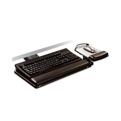 Sit/Stand Easy Adjust Keyboard Tray, Highly Adjustable Platform,, Black 1