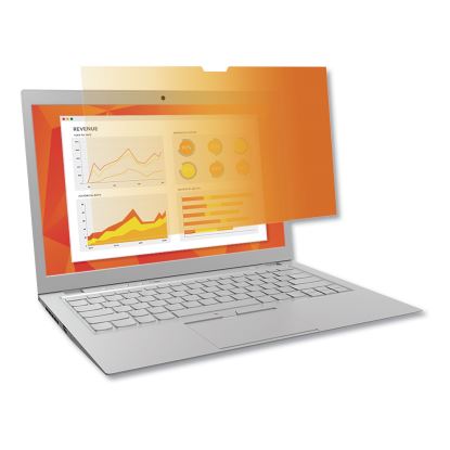 Touch Compatible Gold Privacy Filter for 13.3" Widescreen Laptop, 16:9 Aspect Ratio 1