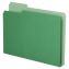 Double Stuff File Folders, 1/3-Cut Tabs: Assorted, Letter Size, 1.5" Expansion, Green, 50/Pack 1