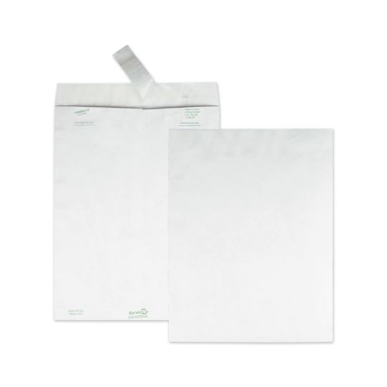 Lightweight 14 lb Tyvek Catalog Mailers, #13 1/2, Square Flap, Redi-Strip Adhesive Closure, 10 x 13, White, 100/Box 1