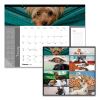 Pets Collection Monthly Desk Pad, Puppies Photography, 22 x 17, Black Binding, Clear Corners, 12-Month (Jan to Dec): 2023 2