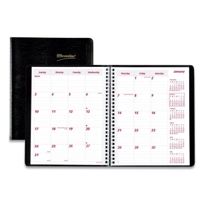 Essential Collection 14-Month Ruled Monthly Planner, 8.88 x 7.13, Black Cover, 14-Month (Dec to Jan): 2022 to 2024 1