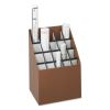 Corrugated Roll Files, 20 Compartments, 15w x 12d x 22h, Woodgrain1