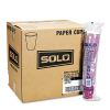 Solo Paper Hot Drink Cups in Bistro Design, 12 oz, Maroon, 50/Bag, 20 Bags/Carton 1