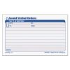 Avoid Verbal Orders Manifold Book, Two-Part Carbonless, 6.25 x 4.25, 1/Page, 50 Forms 1