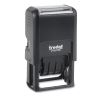 Printy Custom Self-Inking Dater, 1.63" x 1", Black/Blue/Red 1