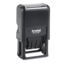 Printy Custom Self-Inking Dater, 1.63" x 1", Black/Blue/Red 1