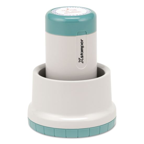 XpeDater Custom Message Date Stamp, Two-Color Stamp, Pre-Inked 1
