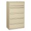 Brigade 700 Series Lateral File, 4 Legal/Letter-Size File Drawers, 1 File Shelf, 1 Post Shelf, Putty, 42" x 19.25" x 67" 1