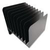 Steel Vertical File Organizer, Inclined, 8 Sections, Letter Size Files, 9.75 x 11 x 10, Black1