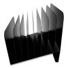 Steel Vertical File Organizer, Inclined, 8 Sections, Letter Size Files, 9.75 x 11 x 10, Black2
