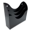 Three-Compartment Steel Wall Sorter, 3 Sections, Legal/Letter Size, 13" x 3.5" x 11.25", Black2