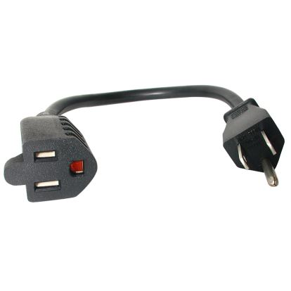 StarTech.com PAC101 power cable Black 12" (0.304 m) NEMA 5-15P NEMA 5-15R 1