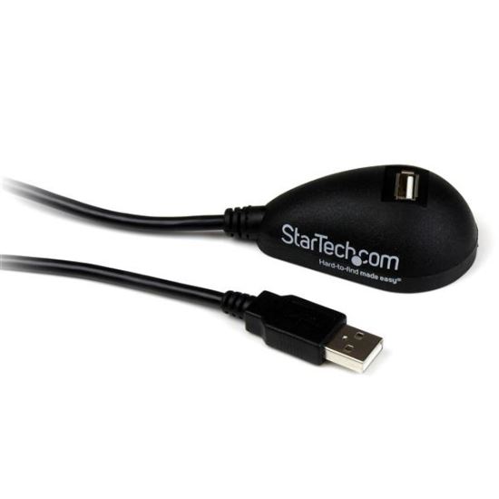 StarTech.com USBEXTAA5DSK USB cable USB 2.0 59.1" (1.5 m) USB A Black 1